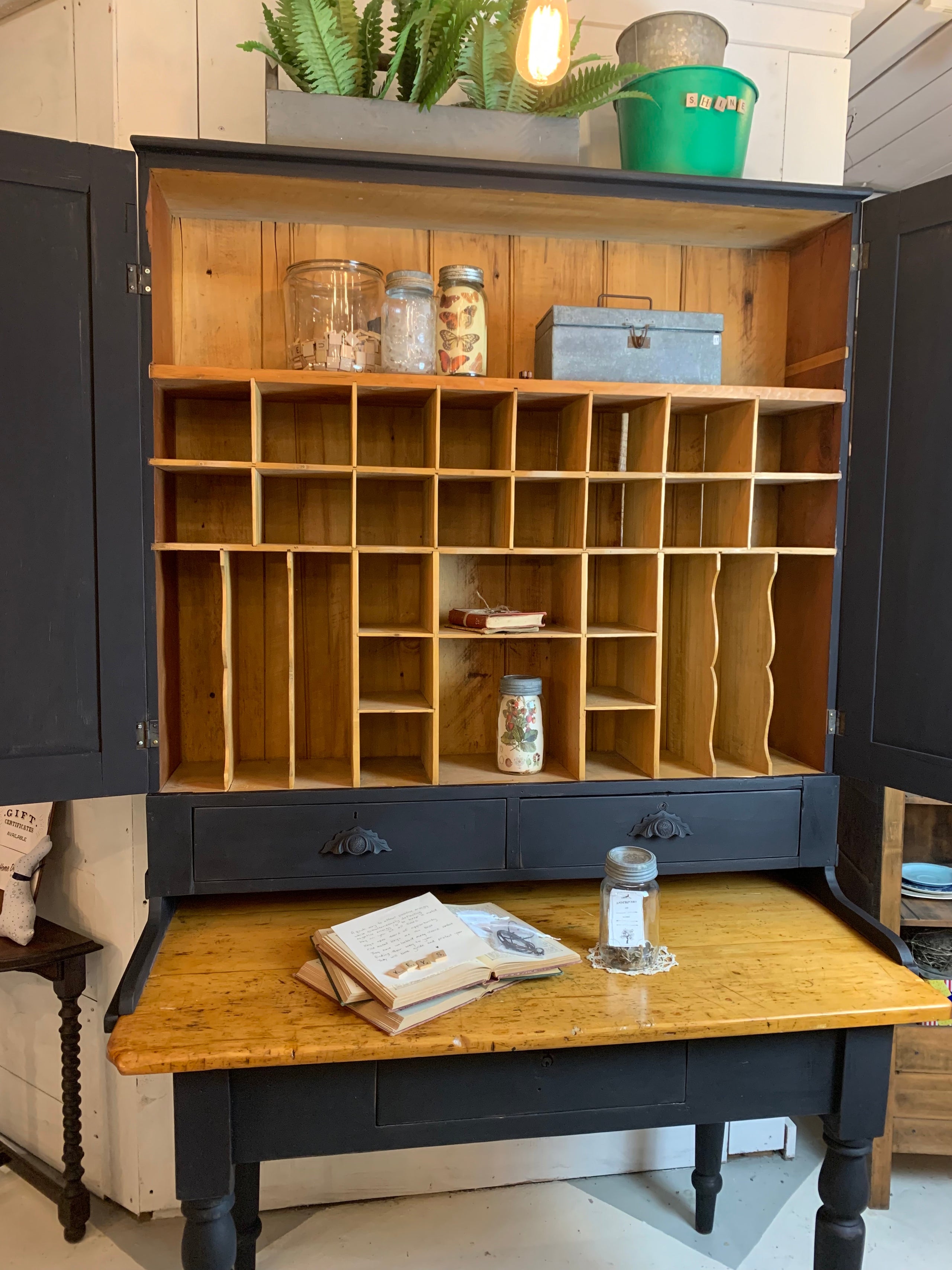 Antique deals postal desk